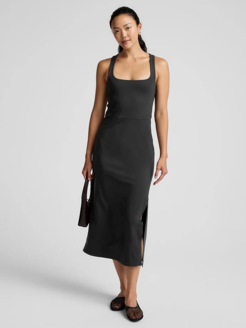 Beyond Yoga - LARGE-Space Dye- Square-Neck  Dress